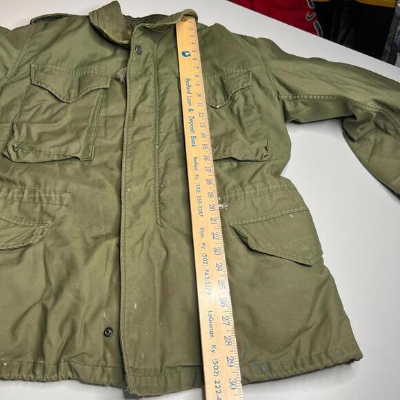 Vintage US Army M-65 Field Jacket w/ Liner Medium Regular OG-107 80s - Picture 5 of 15